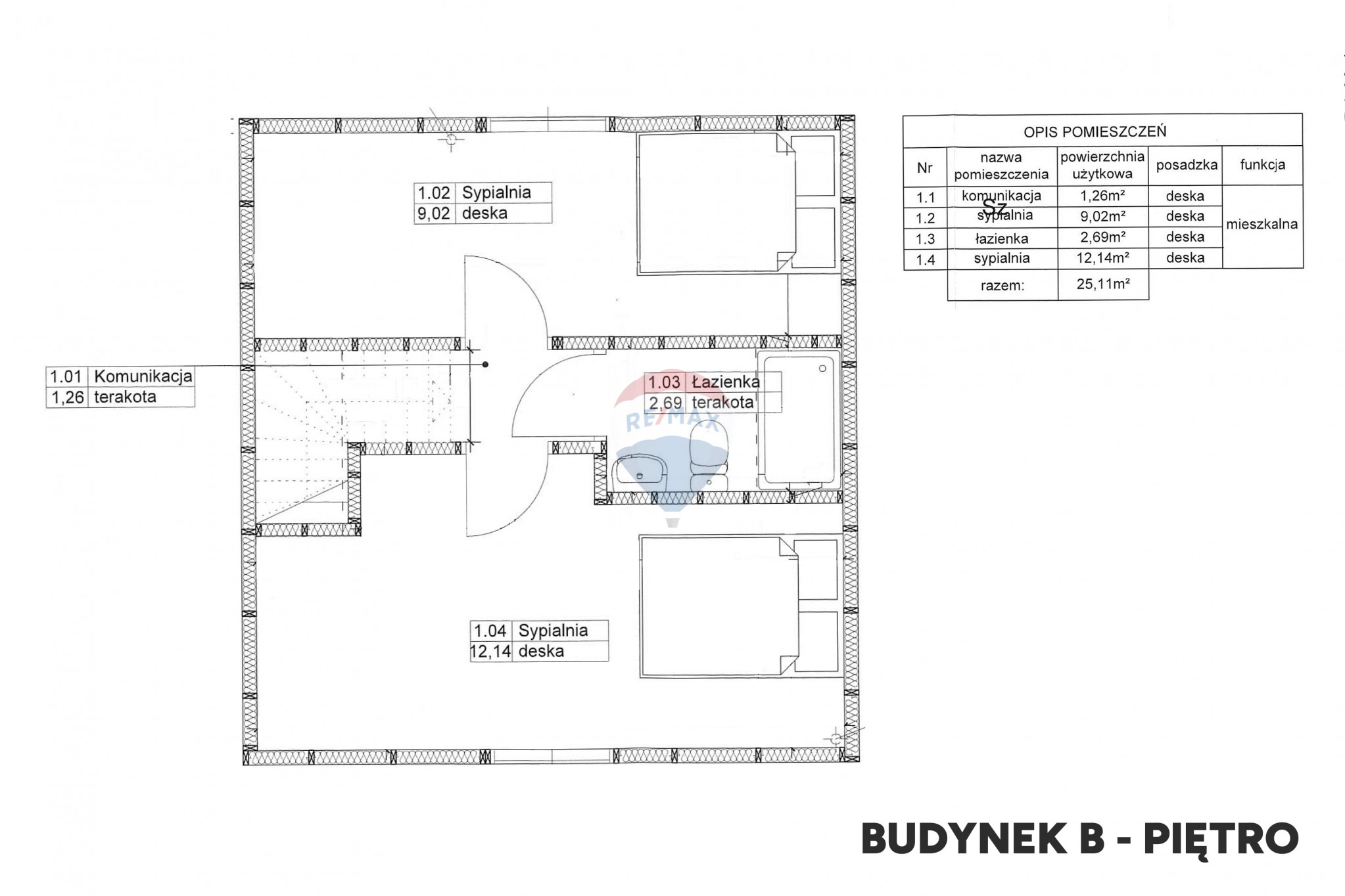 Rzut / plan: Działka Sprzedaż Gąski Kołobrzeska – 1