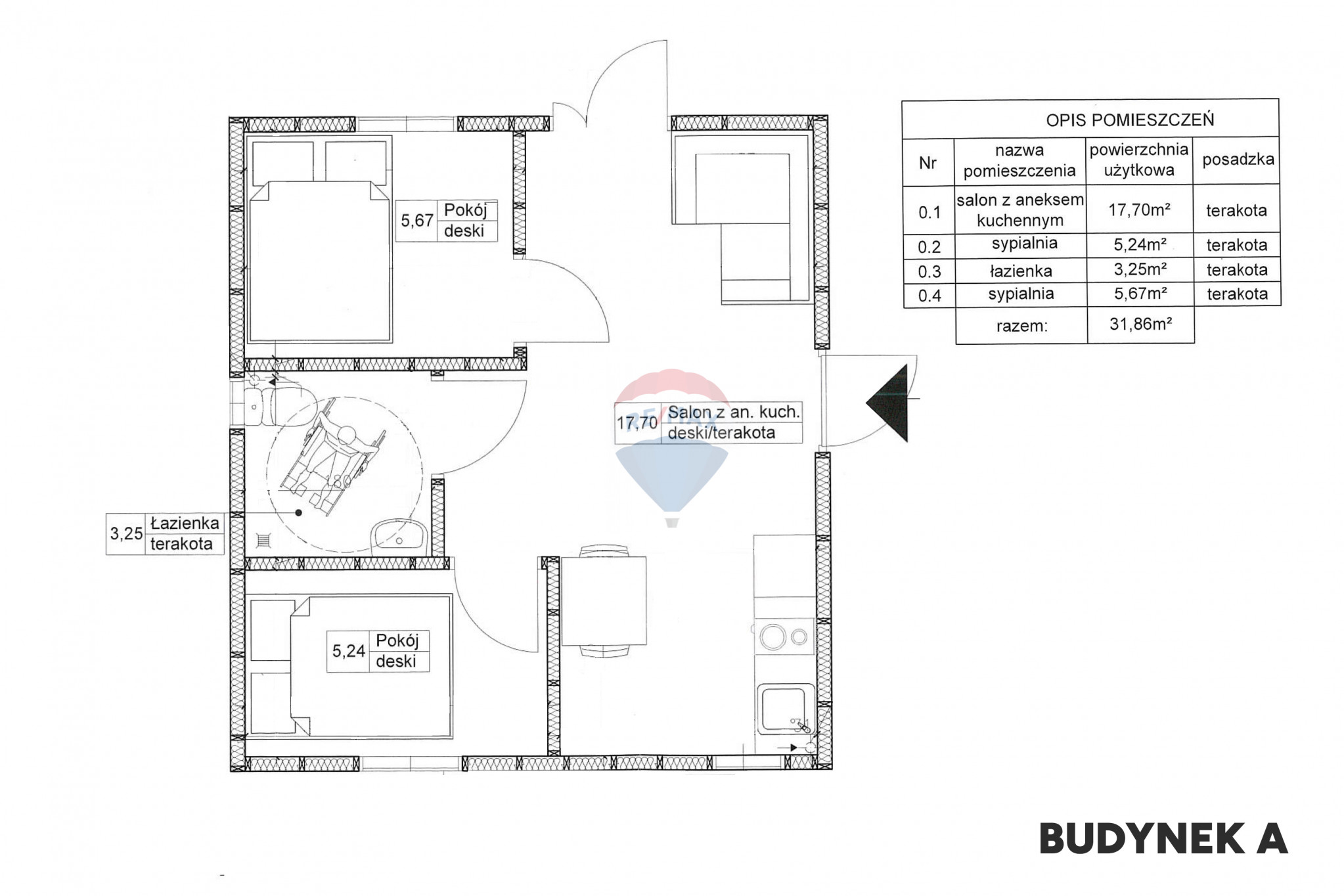 Rzut / plan: Działka Sprzedaż Gąski Kołobrzeska – 3