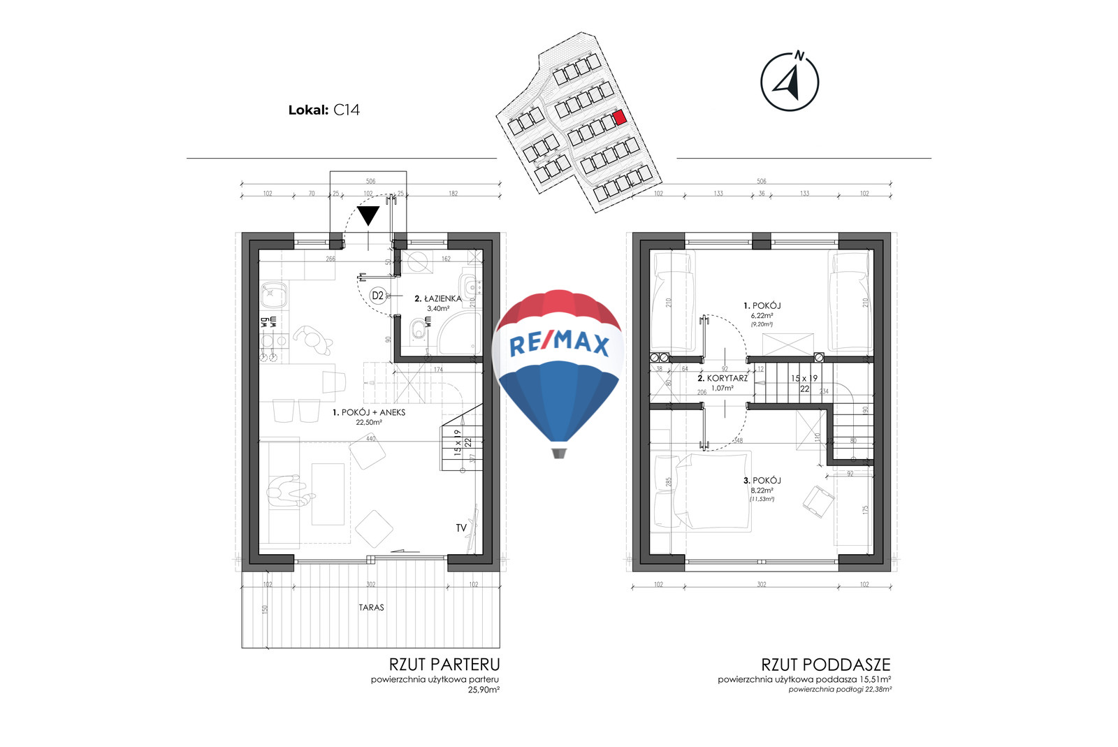 Rzut / plan: Dom Sprzedaż Wicie Bosmańska – 1