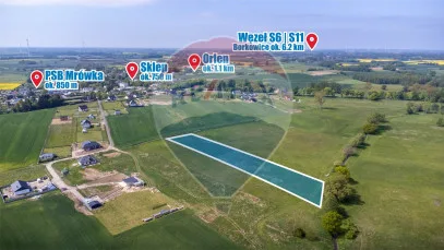 Działka na sprzedaż Będzino, 6 105 m² – zdjęcie 1 z 10