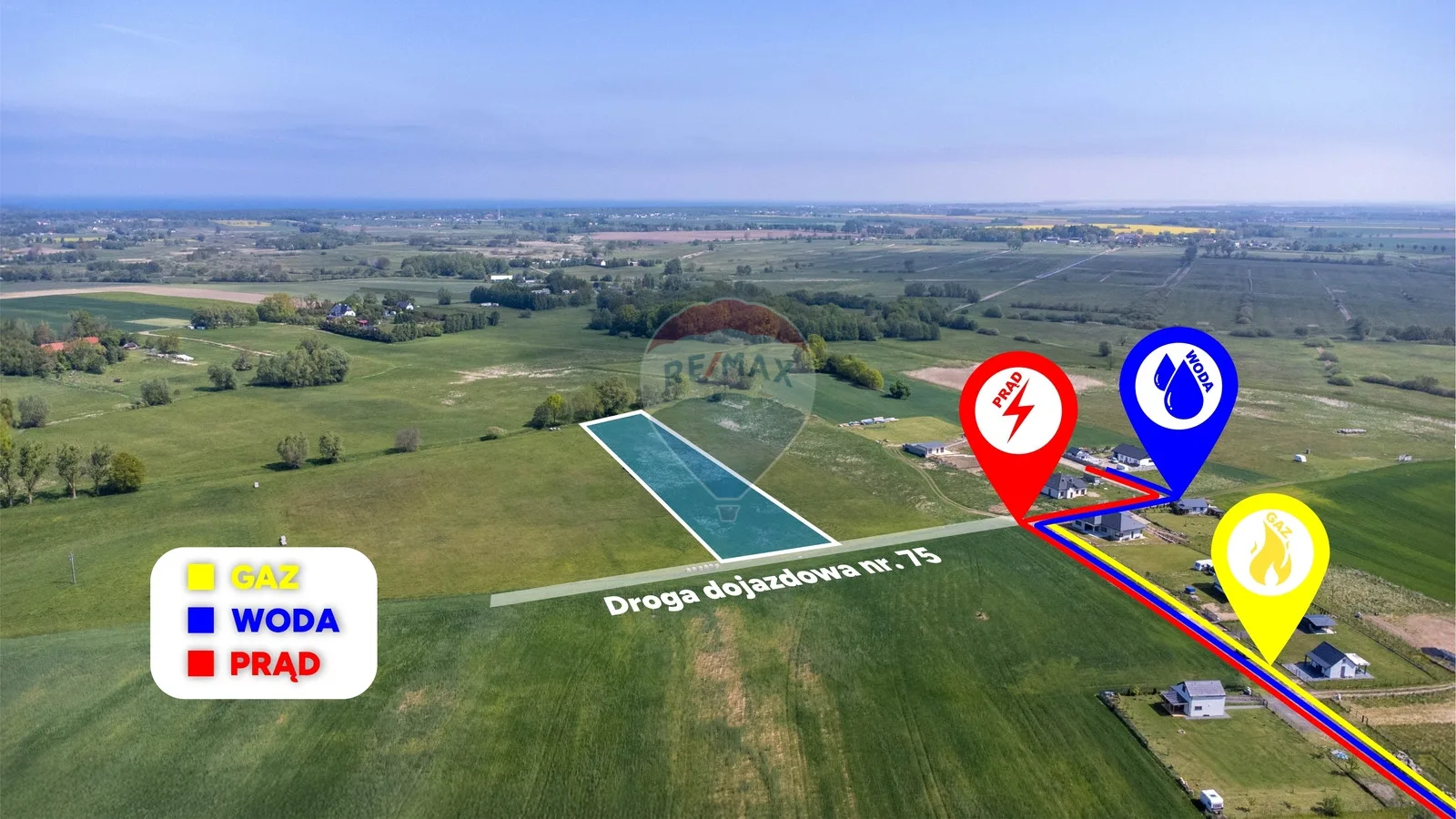 Działka na sprzedaż Będzino, 6 105 m² – zdjęcie 2 z 10