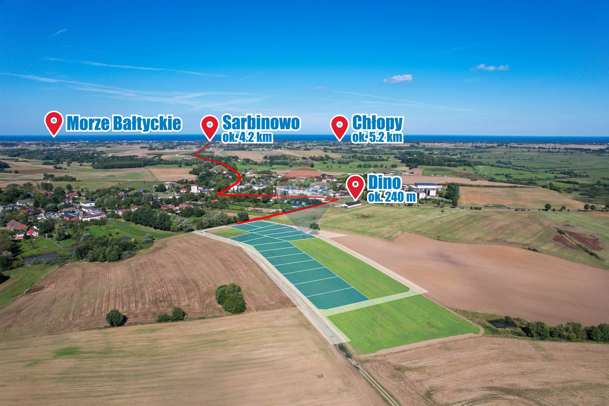 Działka na sprzedaż Będzino, 1 315 m² – zdjęcie 3 z 15