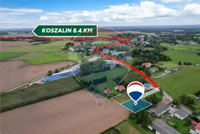 Działka na sprzedaż Biesiekierz, 867 m² – zdjęcie 3 z 14