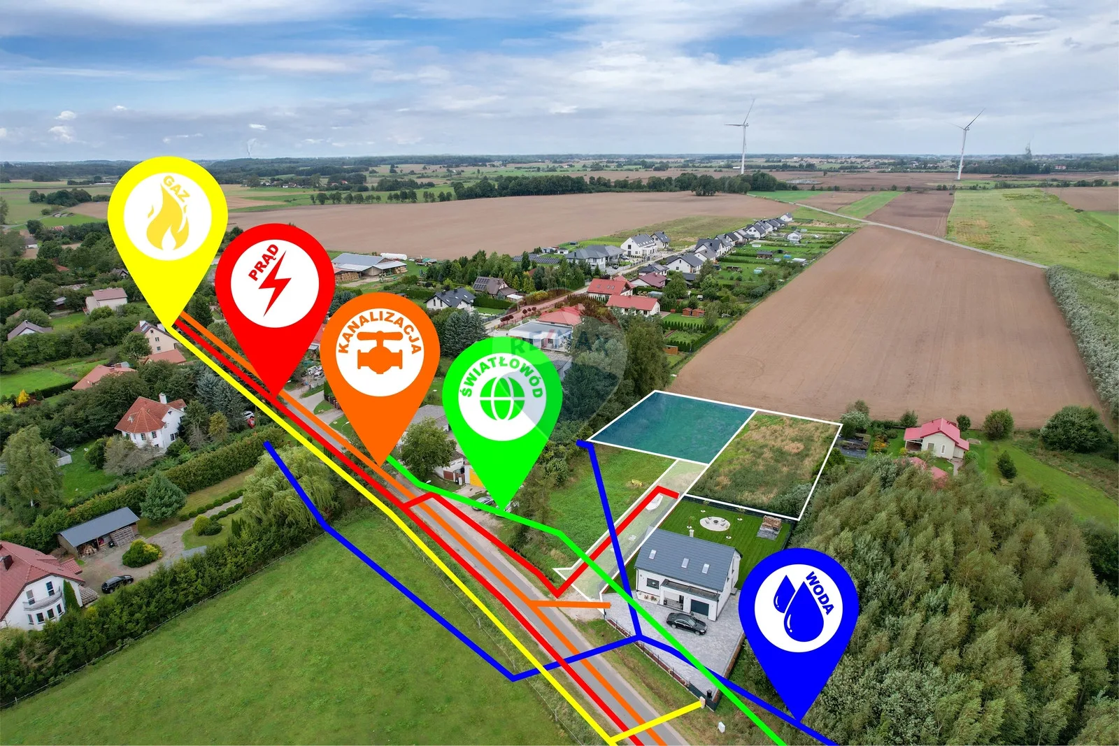 Działka na sprzedaż Biesiekierz, 867 m² – zdjęcie 4 z 14