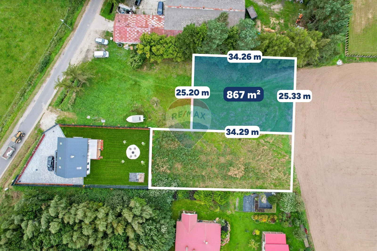 Działka na sprzedaż Biesiekierz, 867 m² – zdjęcie 5 z 14