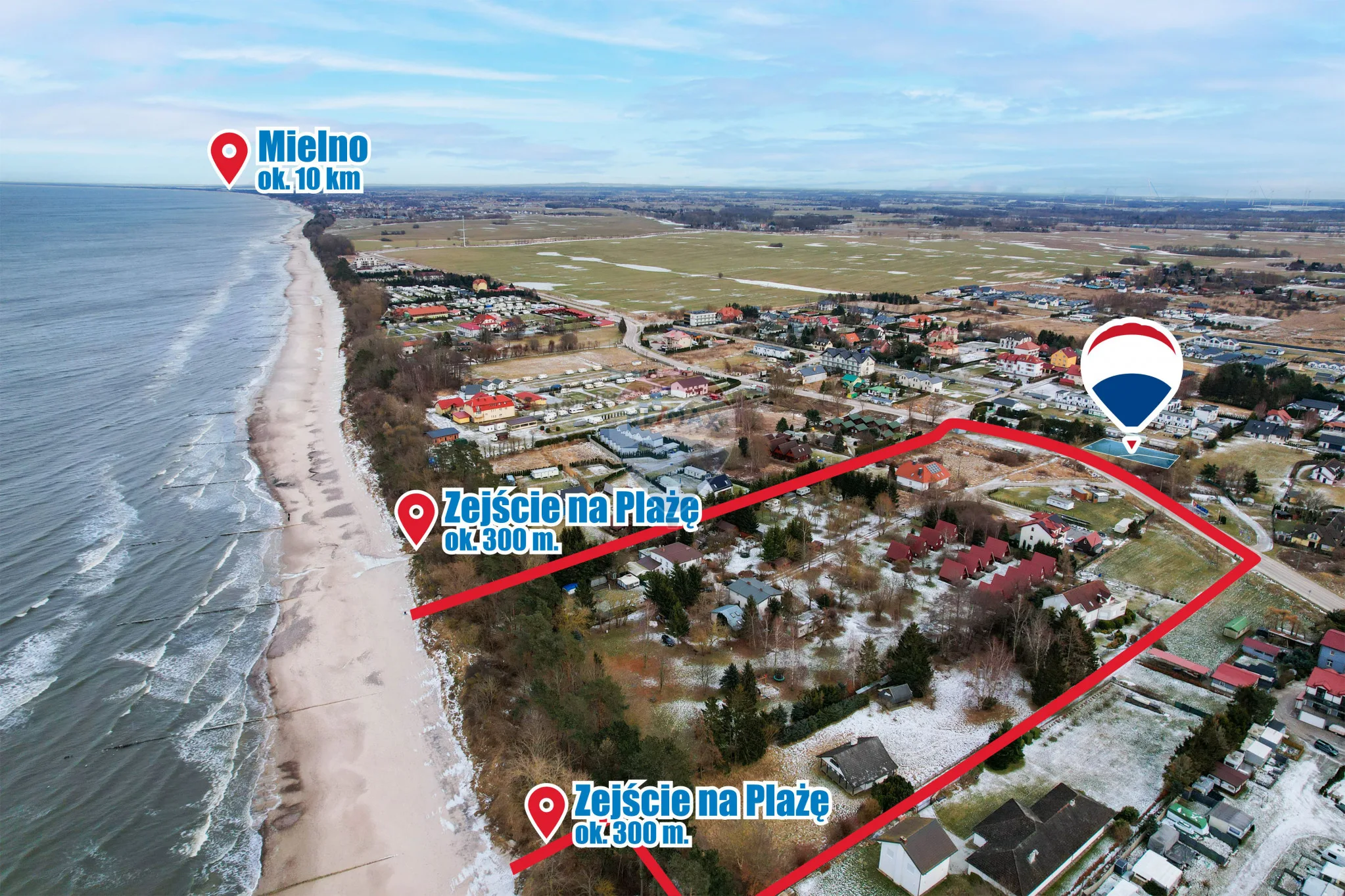 Działka na sprzedaż Gąski, ul. Nadbrzeżna, 870 m² – zdjęcie 10 z 15