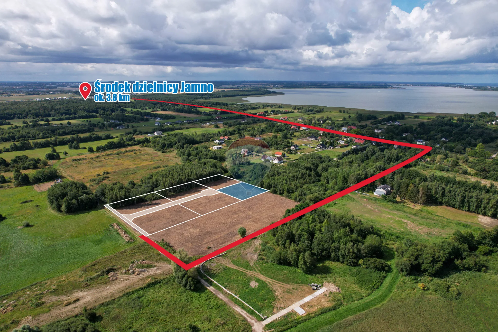 Działka na sprzedaż Koszalin, Jamno-Łabusz, ul. Róży Wiatrów, 1 592 m² – zdjęcie 5 z 14