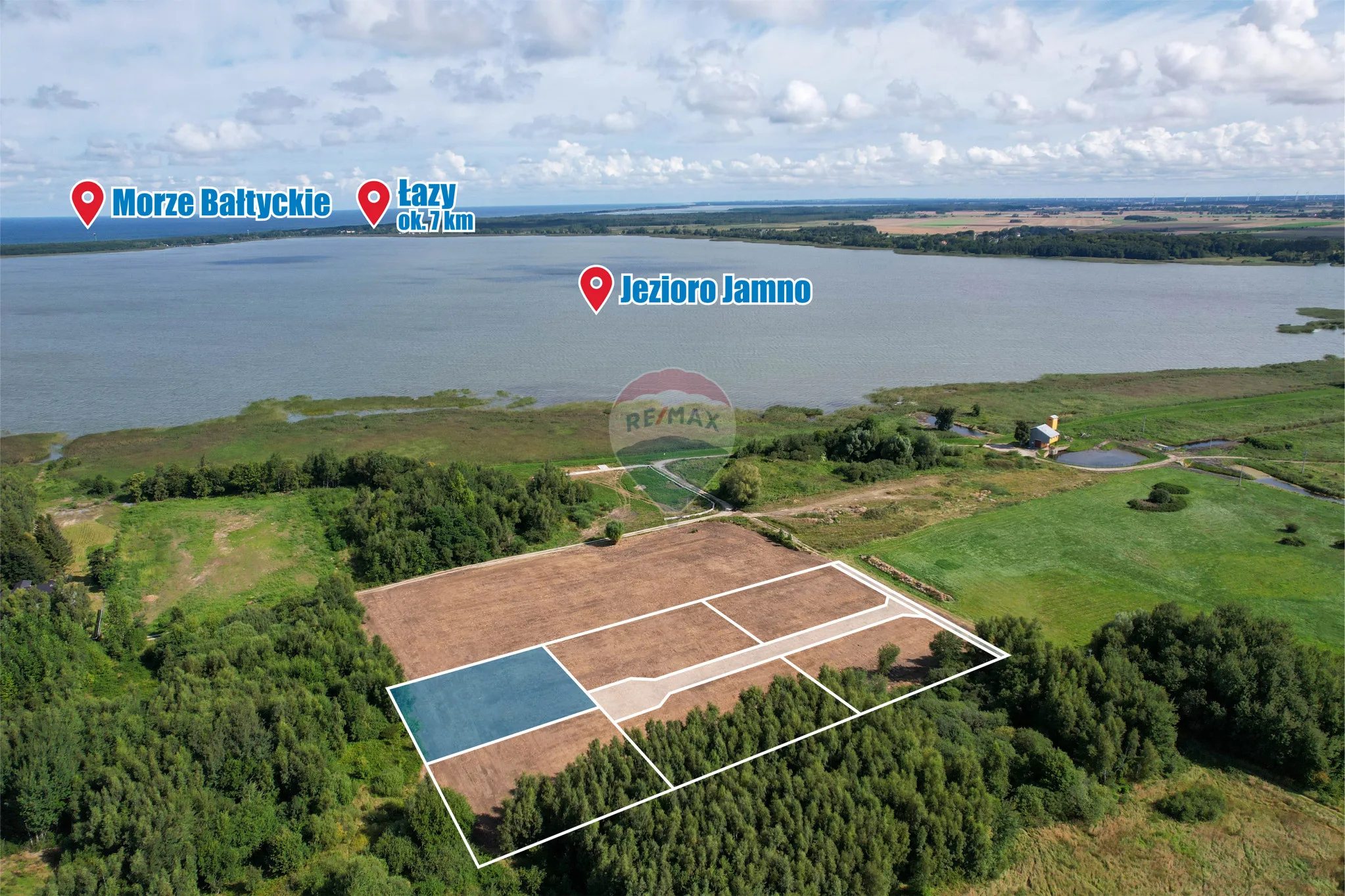 Działka na sprzedaż Koszalin, Jamno-Łabusz, ul. Róży Wiatrów, 1 592 m² – zdjęcie 9 z 14