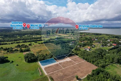 Działka na sprzedaż Koszalin, Jamno-Łabusz, ul. Róży Wiatrów, 1 712 m² – zdjęcie 4 z 14