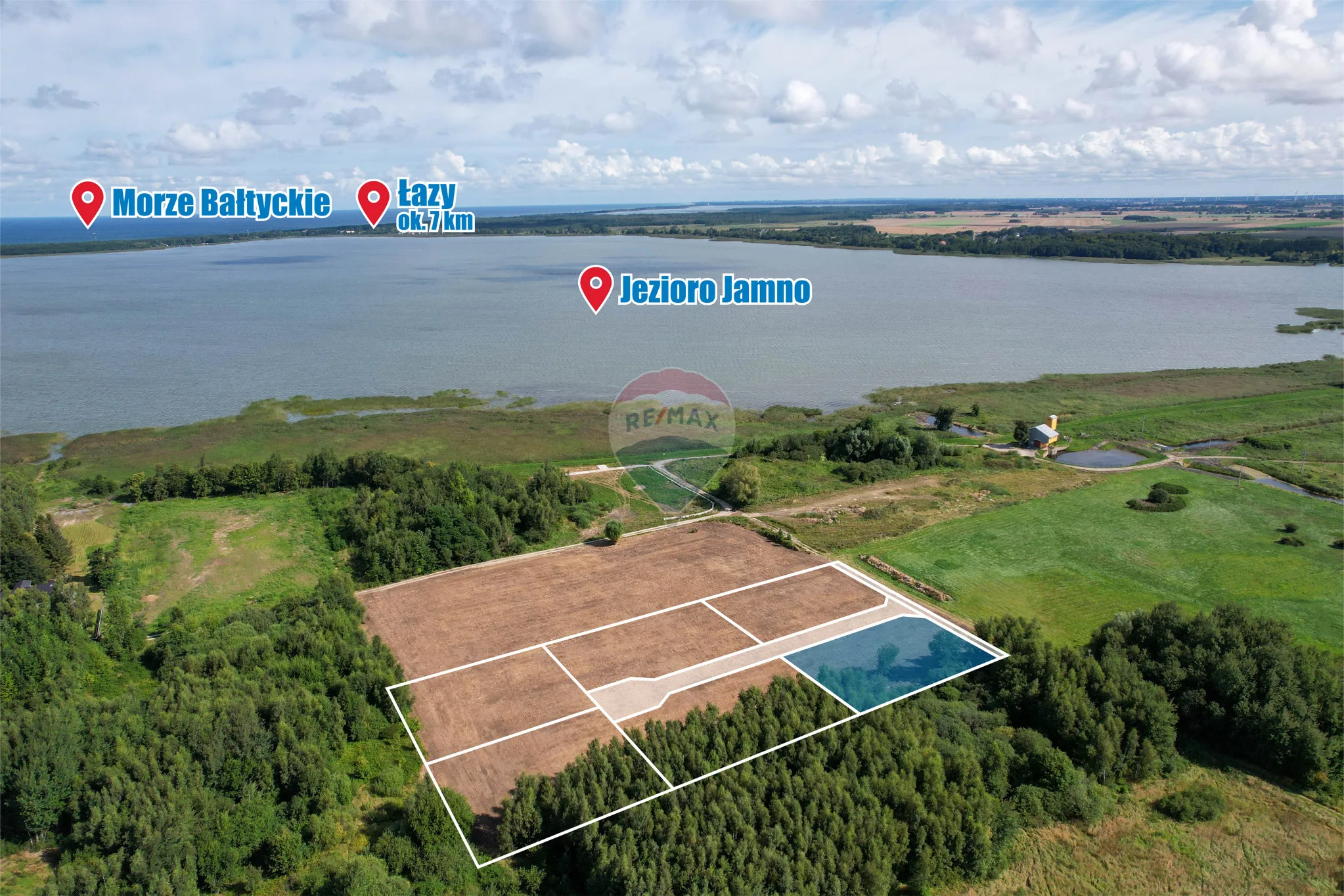 Działka na sprzedaż Koszalin, Jamno-Łabusz, ul. Róży Wiatrów, 1 712 m² – zdjęcie 9 z 14