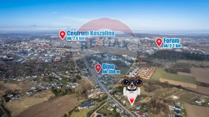 Działka na sprzedaż Koszalin, Sarzyno, ul. Połczyńska, 1 114 m² – zdjęcie 2 z 12