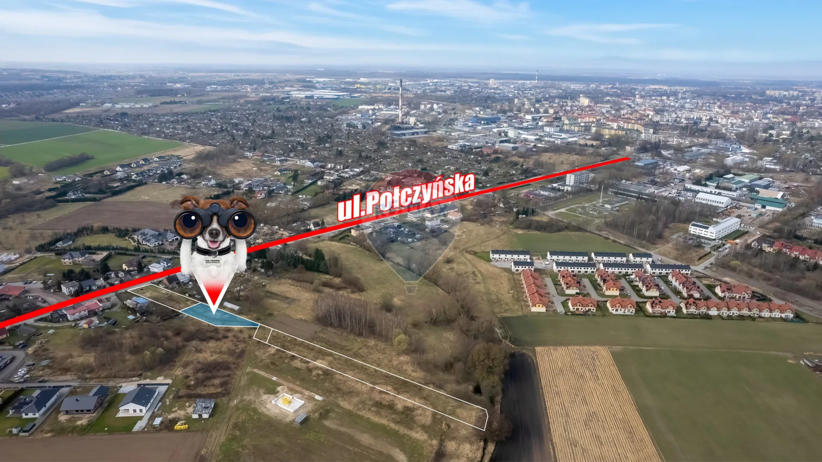Działka na sprzedaż Koszalin, Sarzyno, ul. Połczyńska, 1 114 m² – zdjęcie 4 z 12
