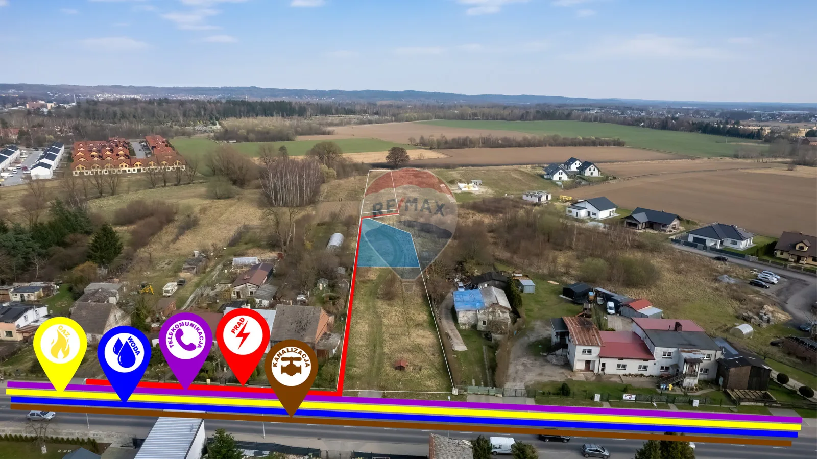 Działka na sprzedaż Koszalin, Sarzyno, ul. Połczyńska, 1 114 m² – zdjęcie 6 z 12