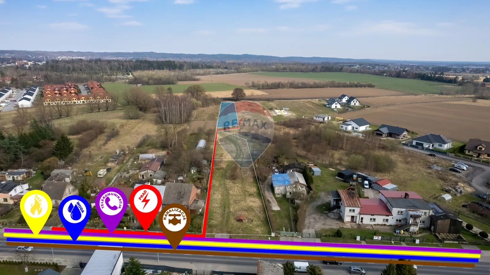 Działka na sprzedaż Koszalin, Sarzyno, ul. Połczyńska, 2 784 m² – zdjęcie 7 z 12