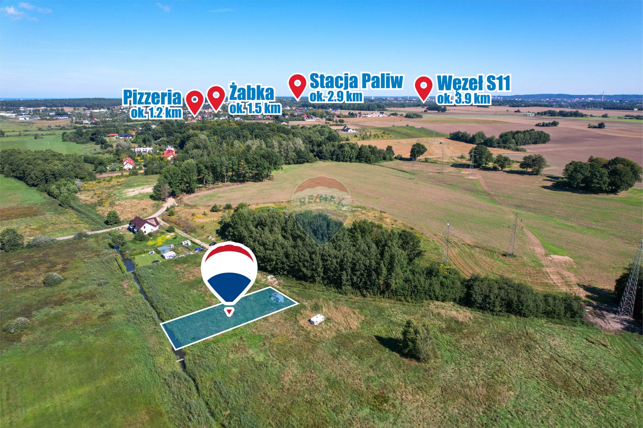 Działka na sprzedaż Nowe Bielice, 1 140 m² – zdjęcie 2 z 10