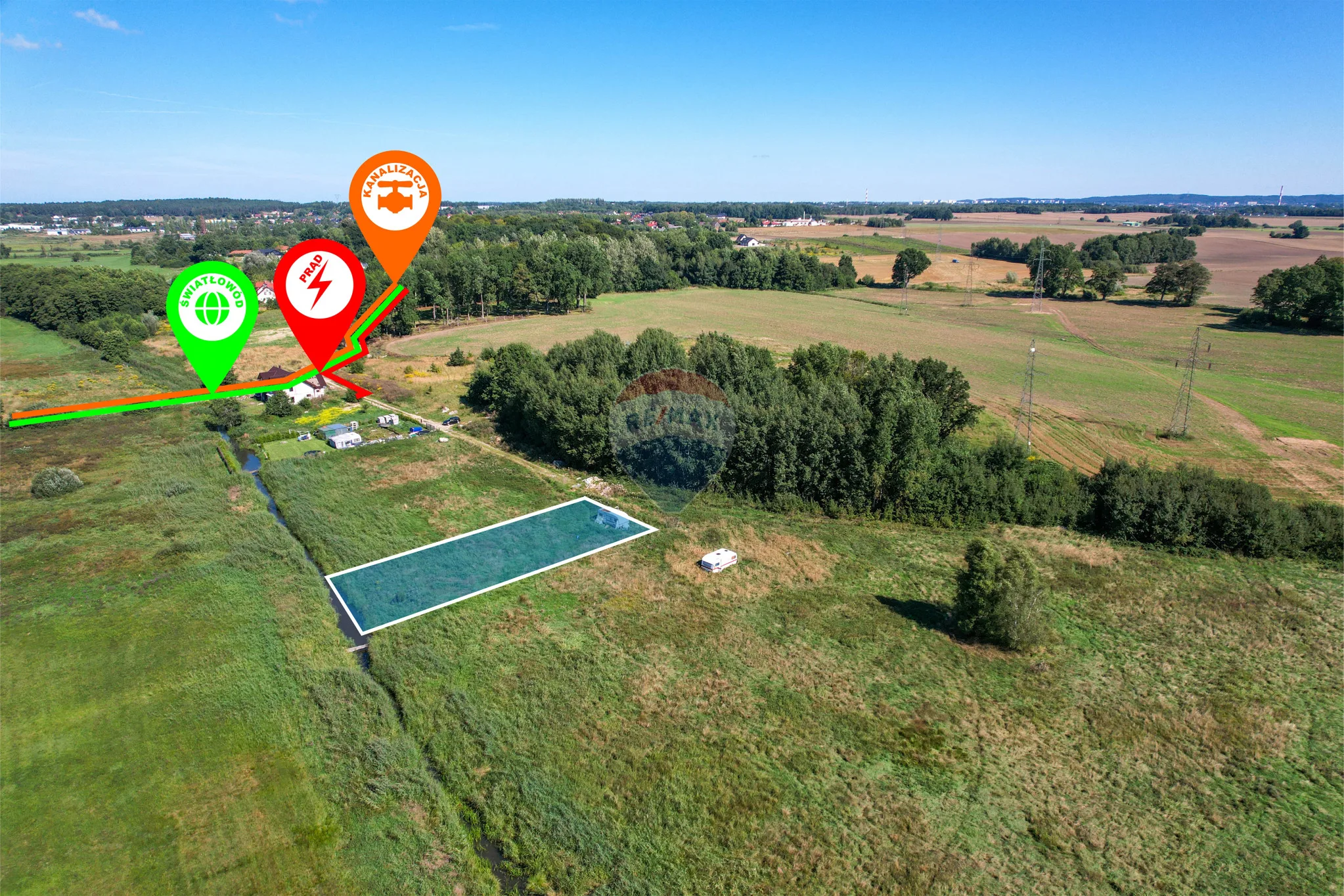 Działka na sprzedaż Nowe Bielice, 1 140 m² – zdjęcie 6 z 10