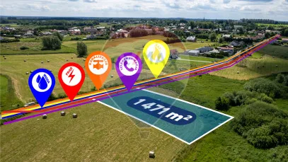 Działka na sprzedaż Stare Bielice, ul. Leśna, 1 471 m²