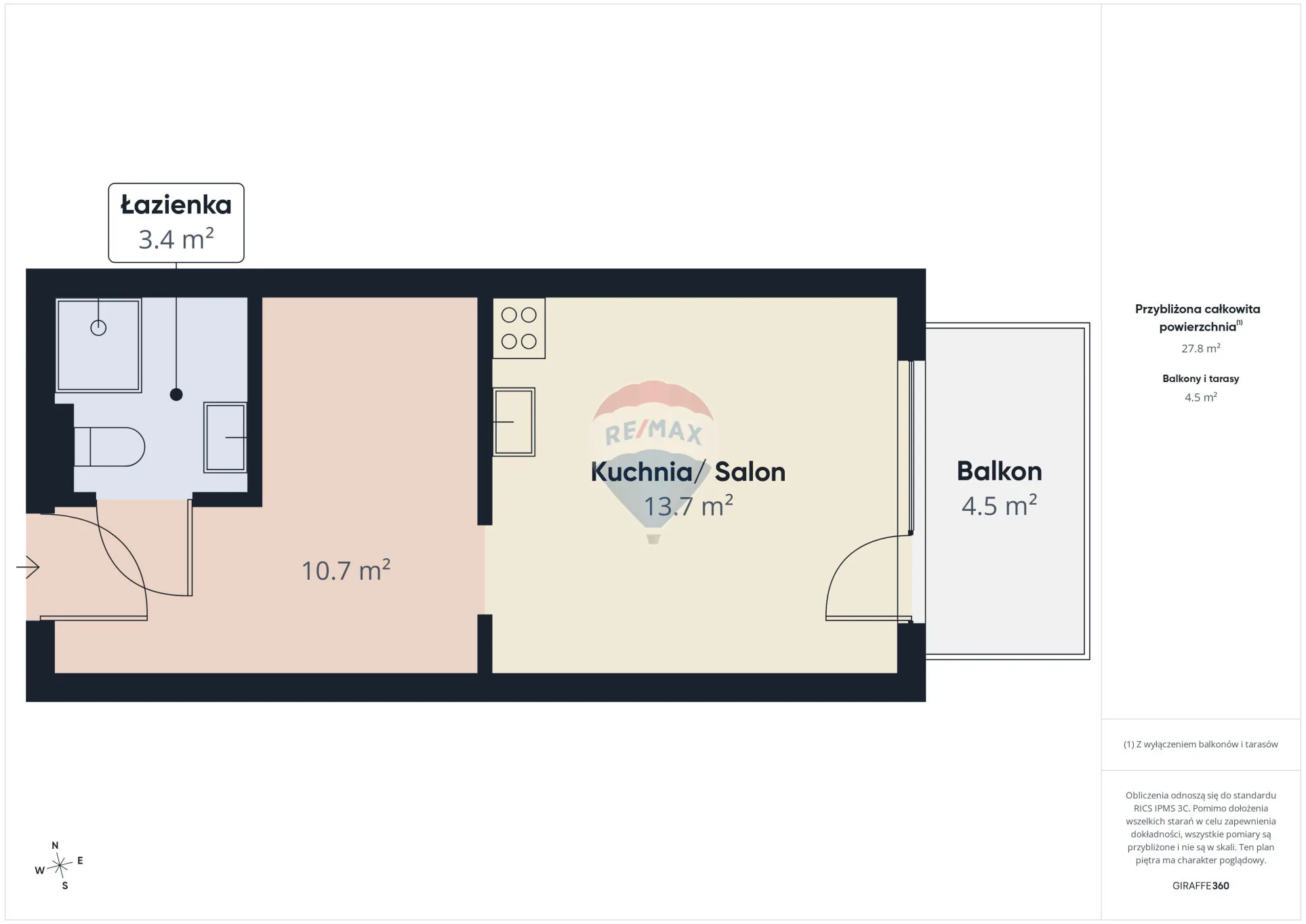 Mieszkanie na sprzedaż Sarbinowo, ul. ul Marynarska, 28,04 m² – zdjęcie 8 z 27