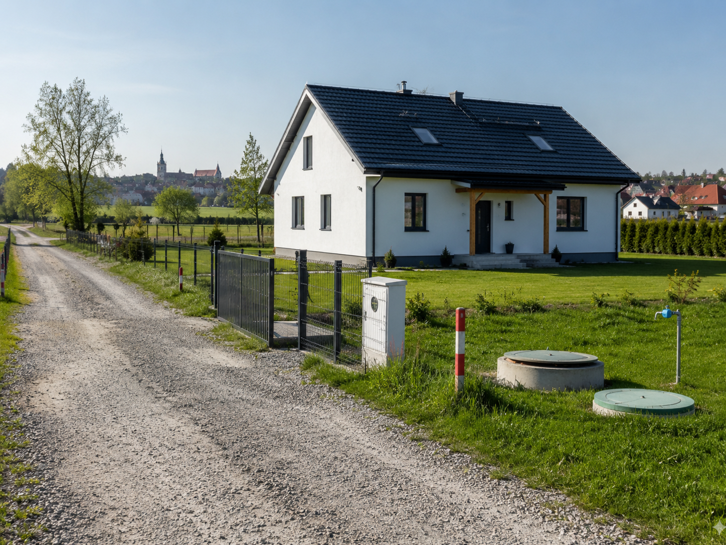 kupno domu pod Koszalinem – Kupno domu pod Koszalinem: droga prywatna, media, szambo i studnia – co trzeba sprawdzić przed zakupem