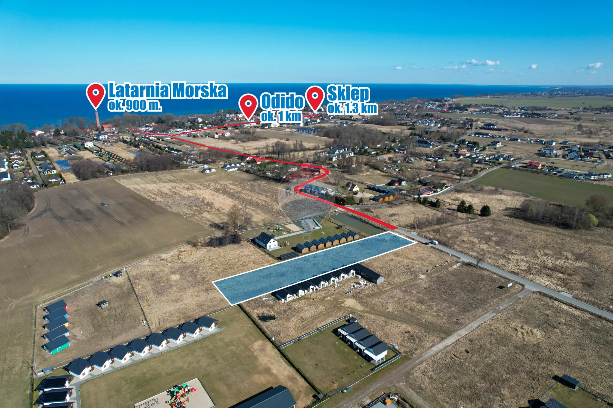 Działka na sprzedaż Gąski, ul. Kołobrzeska, 3 915 m² – zdjęcie 2 z 18