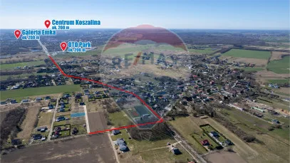 Działka na sprzedaż Koszalin, Jamno, 1 001 m²