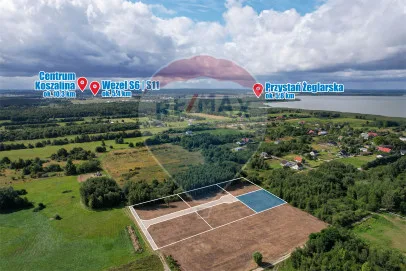 Działka na sprzedaż Koszalin, Jamno-Łabusz, ul. Róży Wiatrów, 1 592 m² – zdjęcie 4 z 14