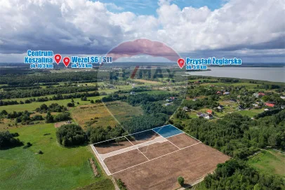 Działka na sprzedaż Koszalin, Jamno-Łabusz, ul. Róży Wiatrów, 1 589 m² – zdjęcie 4 z 14