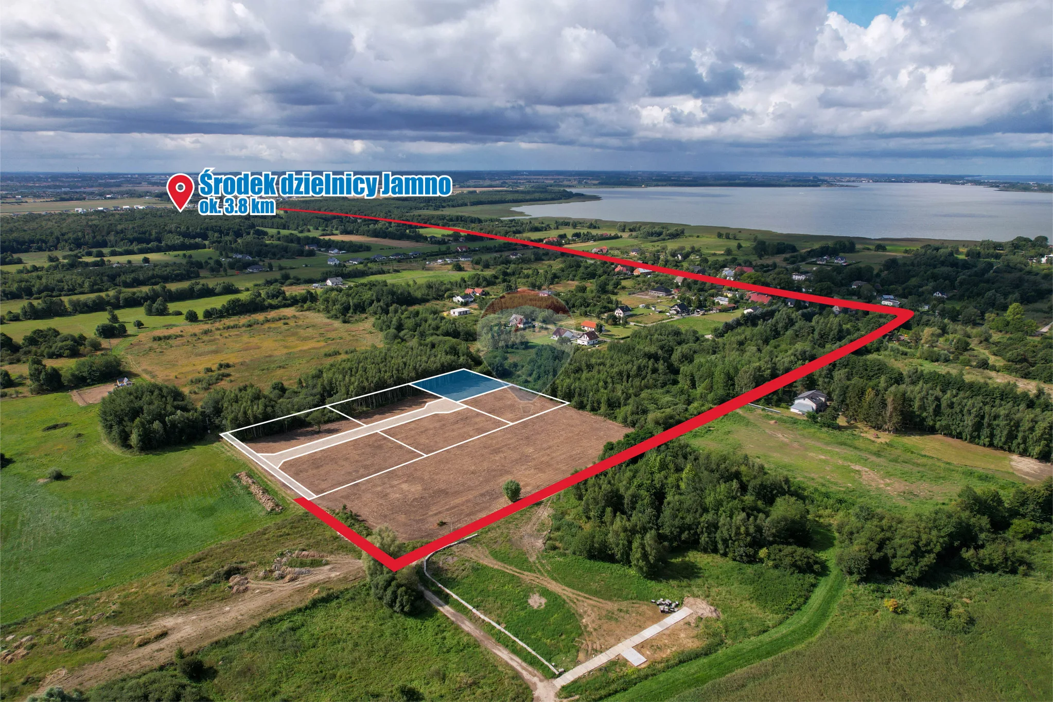 Działka na sprzedaż Koszalin, Jamno-Łabusz, ul. Róży Wiatrów, 1 589 m² – zdjęcie 5 z 14