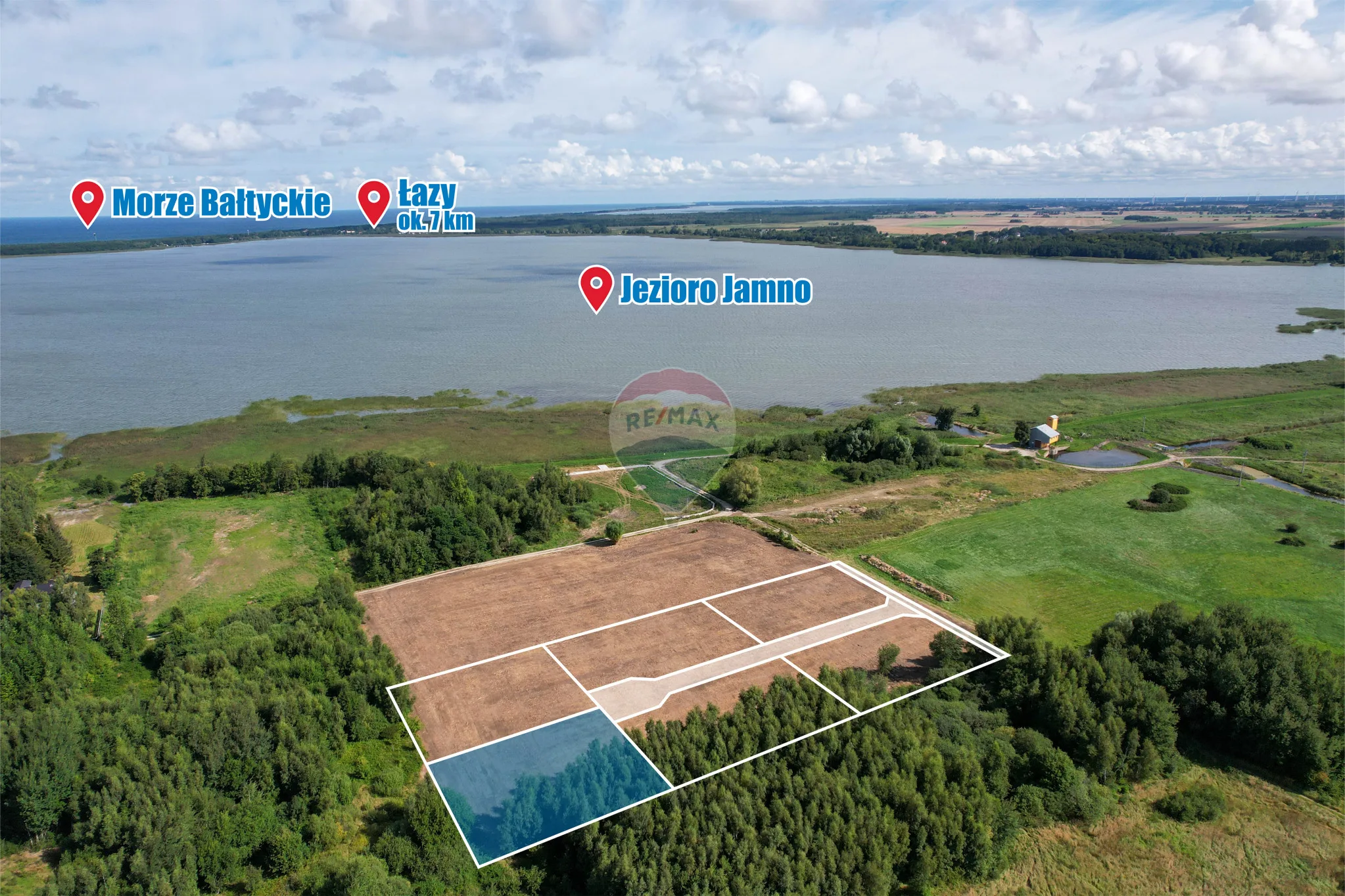 Działka na sprzedaż Koszalin, Jamno-Łabusz, ul. Róży Wiatrów, 1 589 m² – zdjęcie 9 z 14