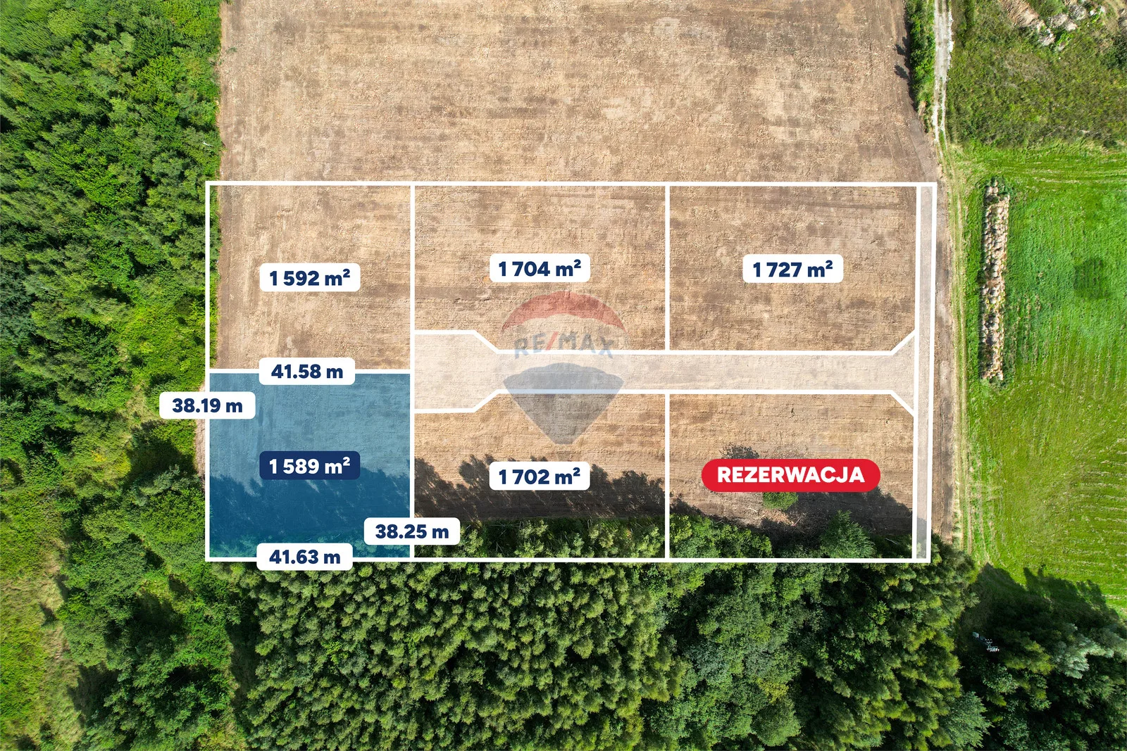 Działka na sprzedaż Koszalin, Jamno-Łabusz, ul. Róży Wiatrów, 1 589 m² – zdjęcie 2 z 14