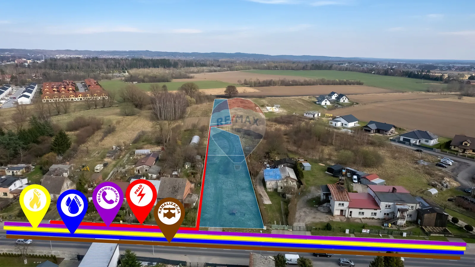 Działka na sprzedaż Koszalin, Sarzyno, ul. Połczyńska, 1 286 m² – zdjęcie 3 z 10