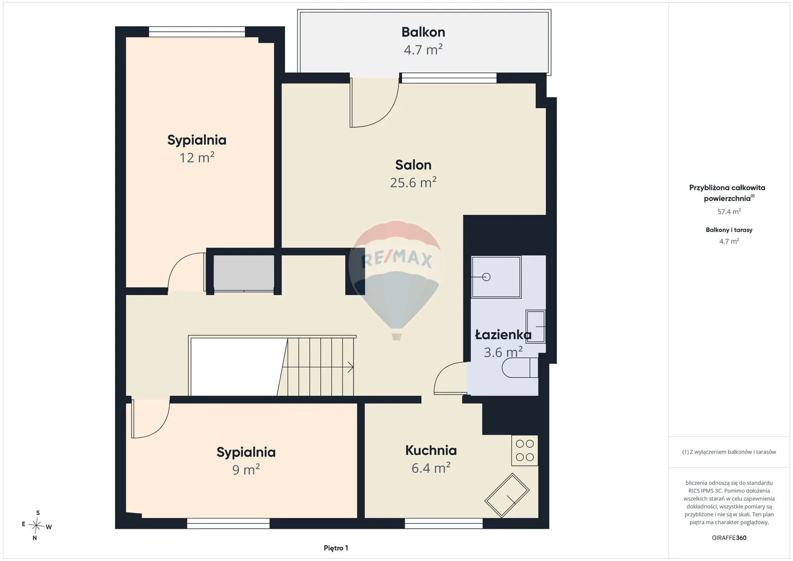 Mieszkanie na sprzedaż Koszalin, ul. Zwycięstwa, 57,42 m² – zdjęcie 7 z 29